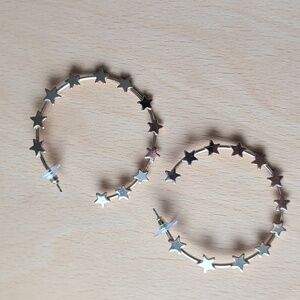 Gold Tone Hoop Earrings